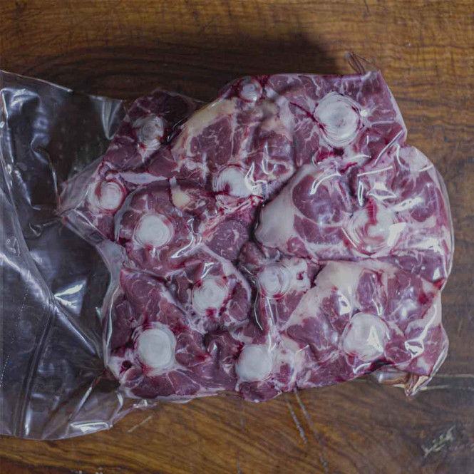 Portioned cow tail. Portioned cow tail.